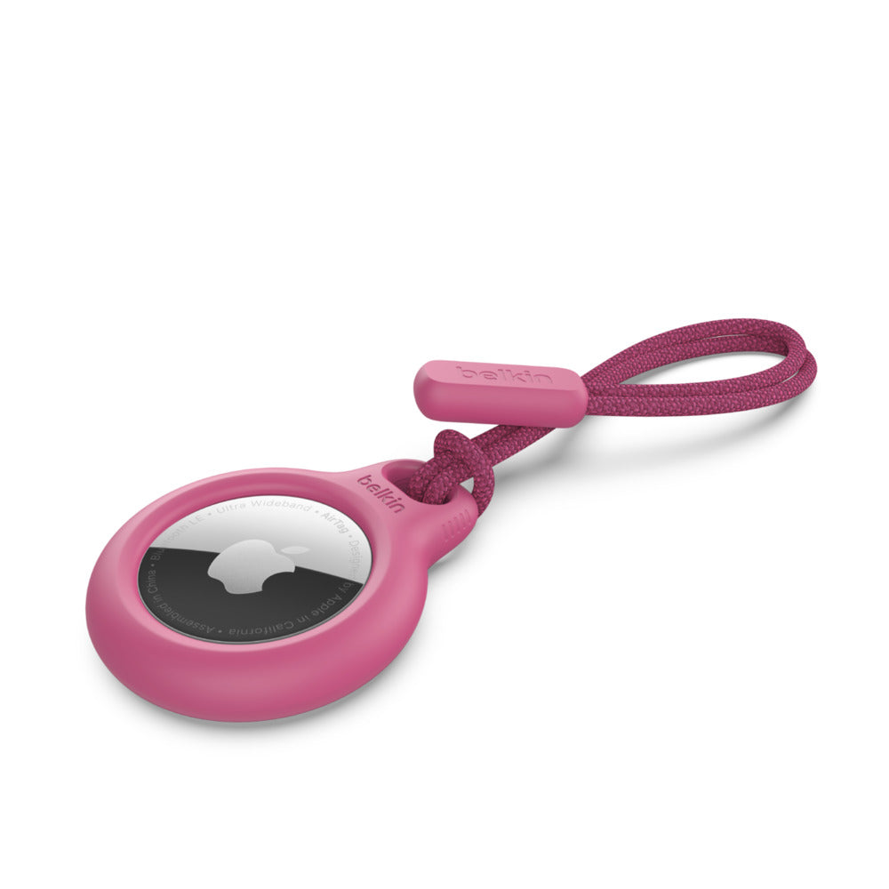 Support sécurisé BELKIN avec sangle pour AirTag • Rose