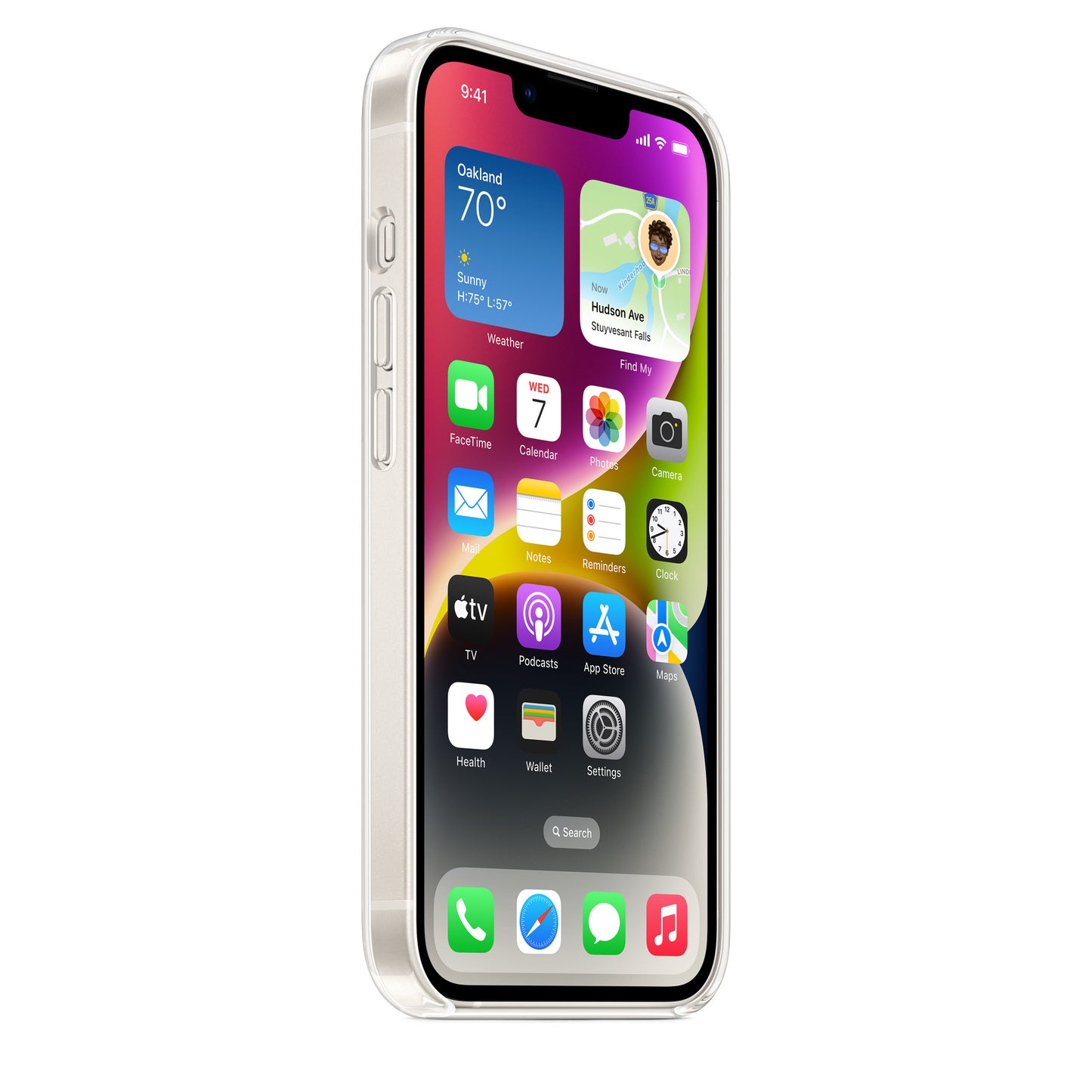 Coque transparente avec MagSafe pour iPhone 14