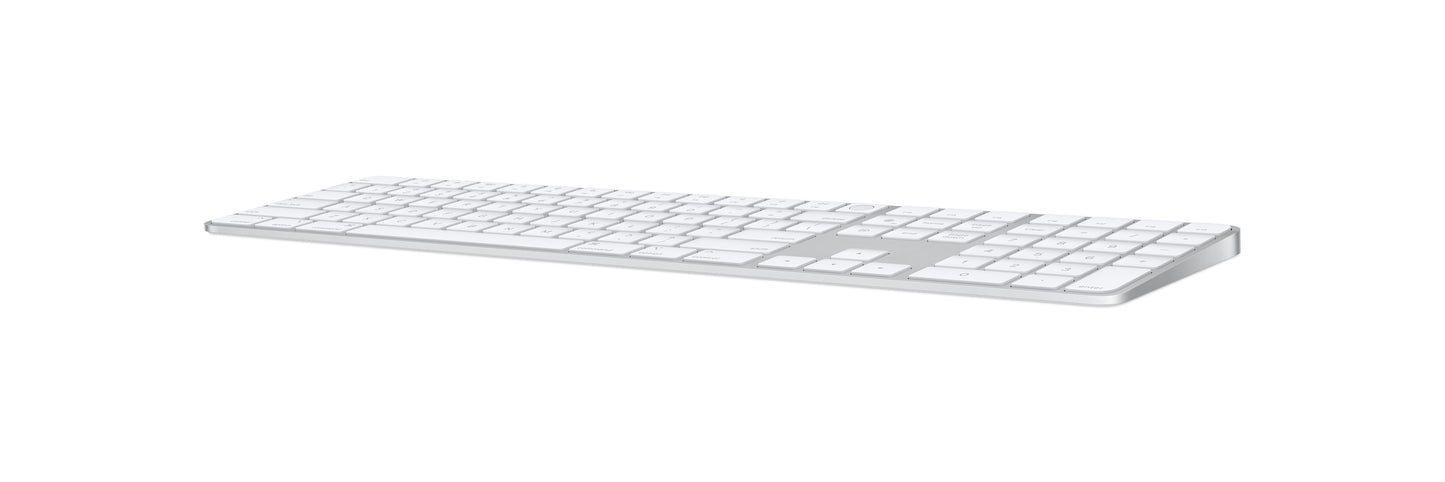 Apple Magic Keyboard Numérique avec Touch ID • Français • Blanc (Lightning)