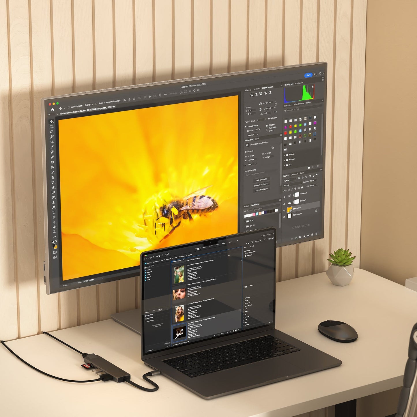 Satechi Adaptateur Multiport USB-C 7 en 1 • Gris Sidéral