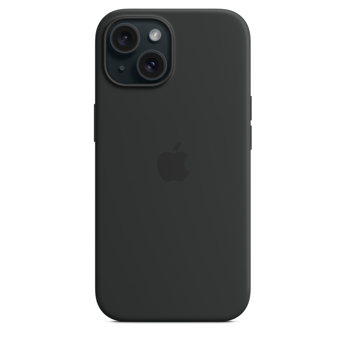 Apple • Coque en silicone avec MagSafe pour iPhone 15 • Noir