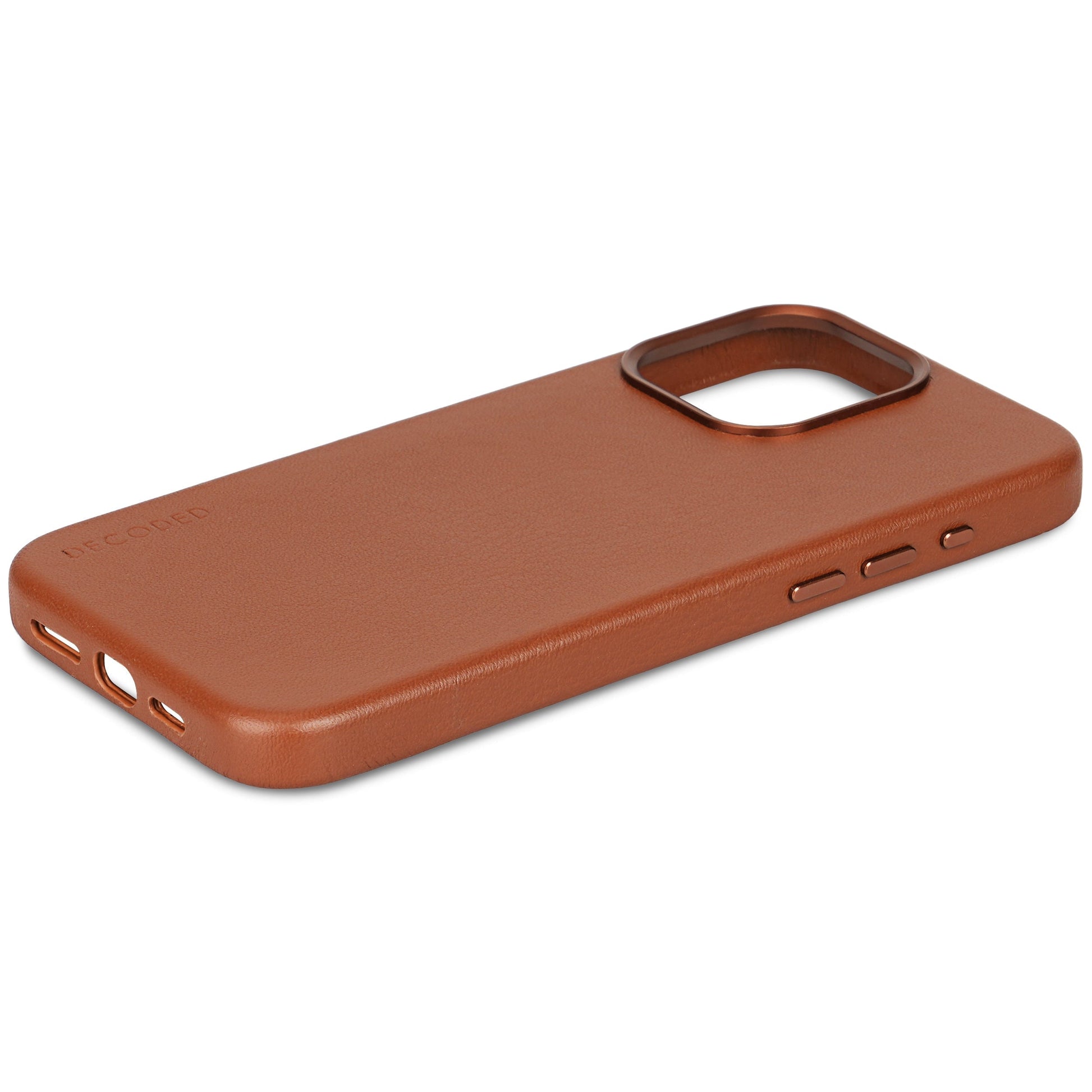 Decoded • Coque de protection en cuir pour iPhone 15 Pro • Brun