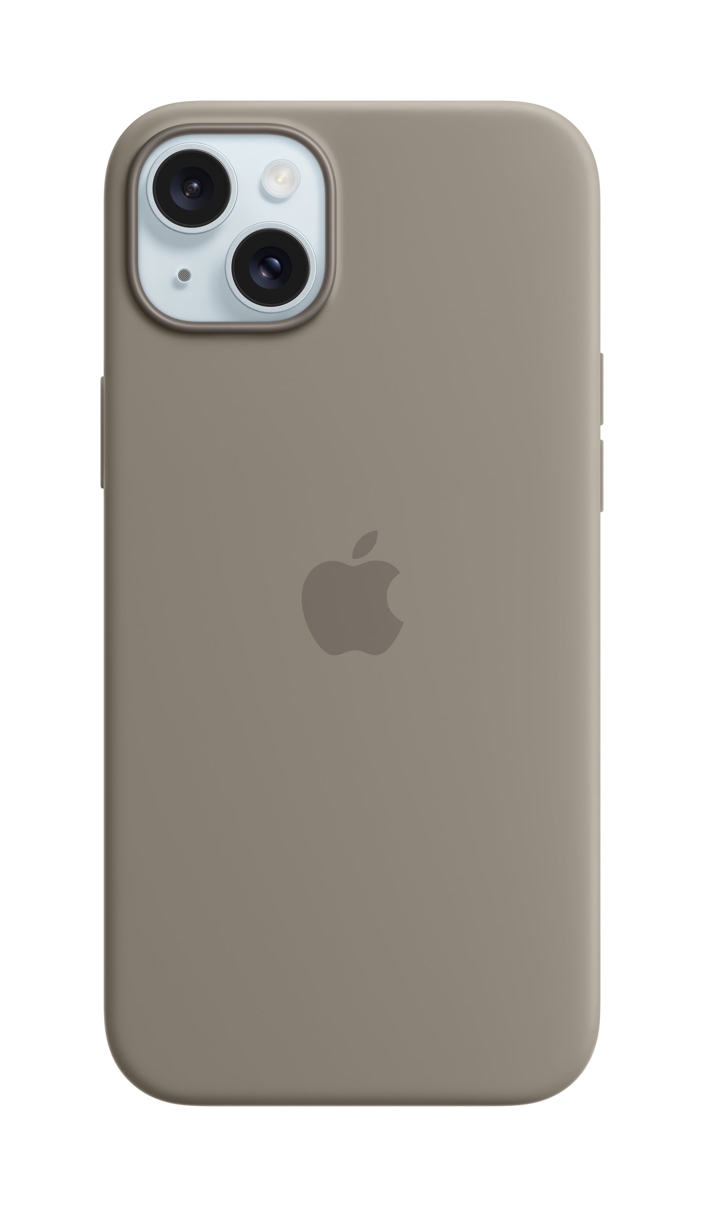 Apple • Coque en silicone avec MagSafe pour iPhone 15 Plus • Argile