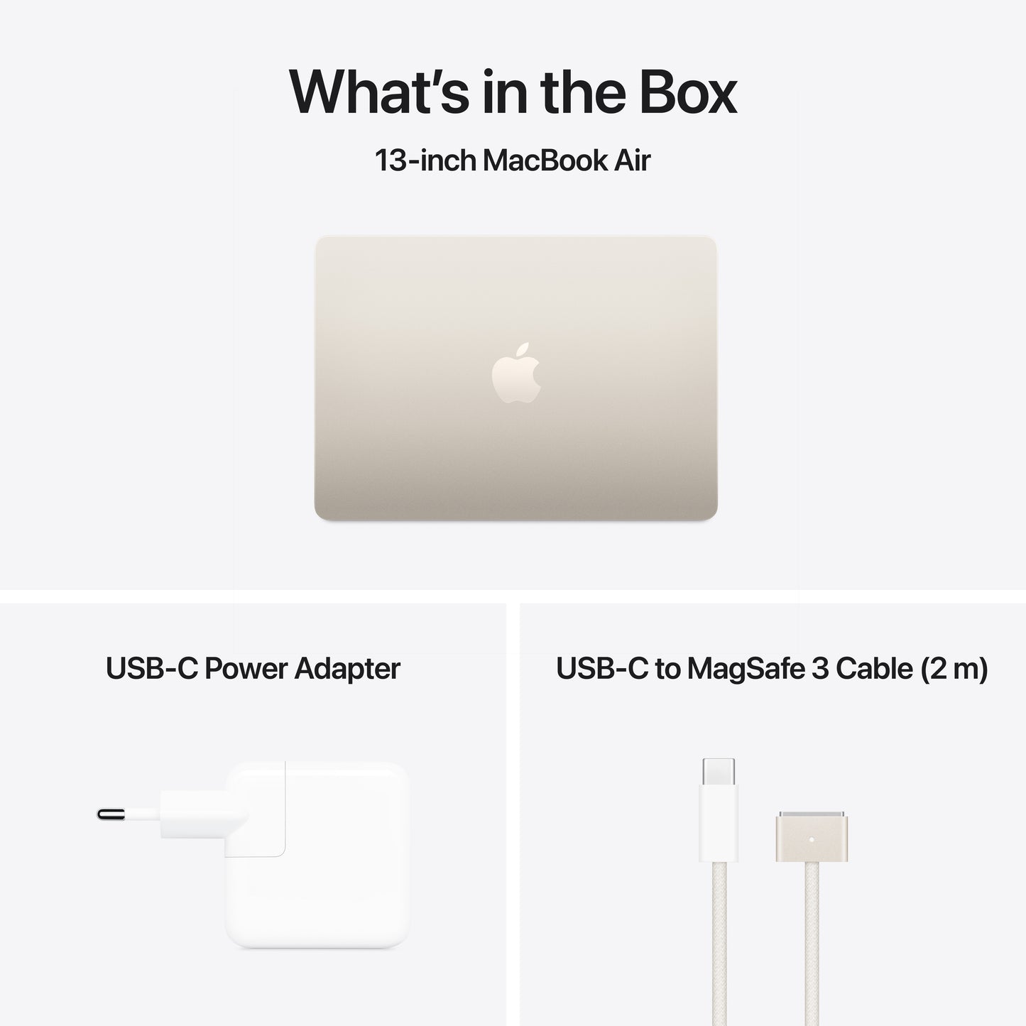 MacBook Air 13" M4 10C/24GB/512GB/GPU10C • Suisse-Français • Lumière Stellaire
