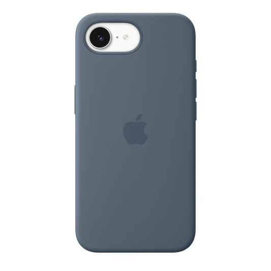 Coque en silicone avec MagSafe pour iPhone 17e - Bleu maritime