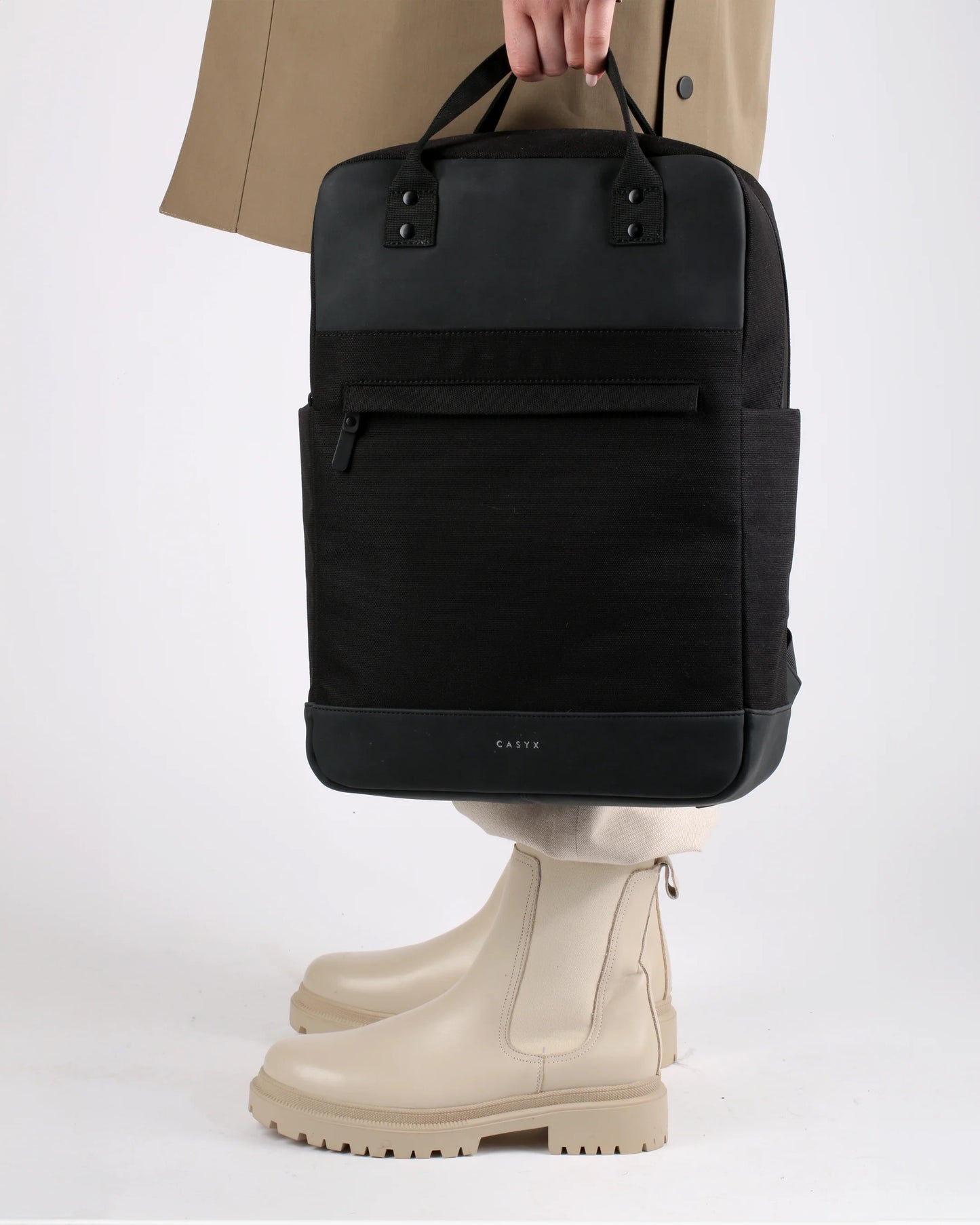 Casyx Storm • Sac à dos imperméable et modulable • Noir