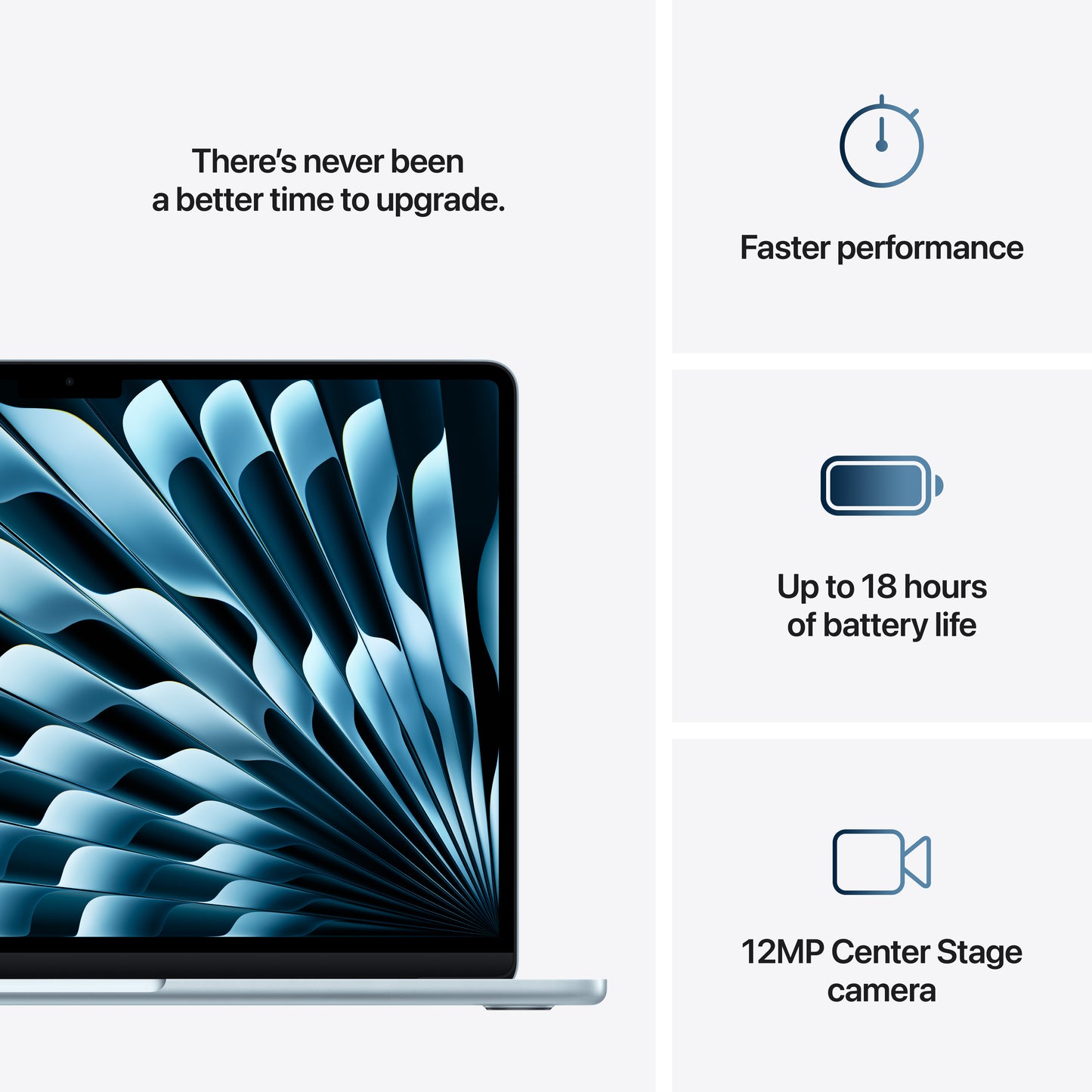 MacBook Air 13" M4 10C/16GB/256GB/GPU8C • Français • Bleu Ciel