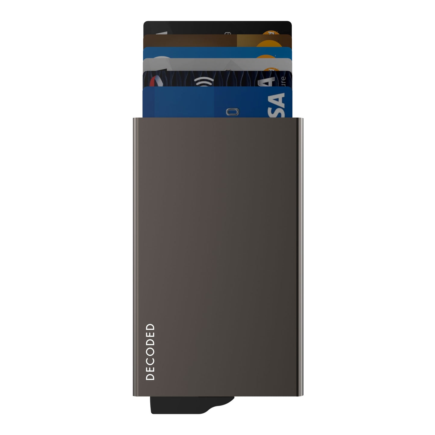 Decoded • Porte-cartes MagSafe • Aluminium • Couleur Titane