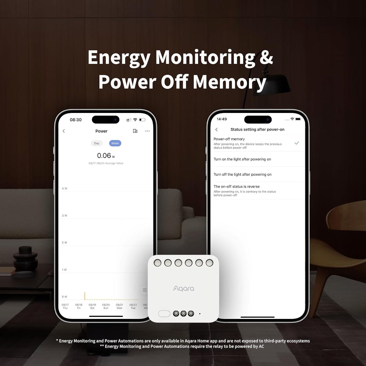 Aqara T2 Switch Double connecté (Matter)