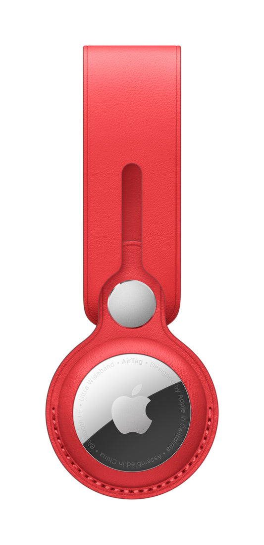AirTag Leather Loop • (PRODUCT) Rouge