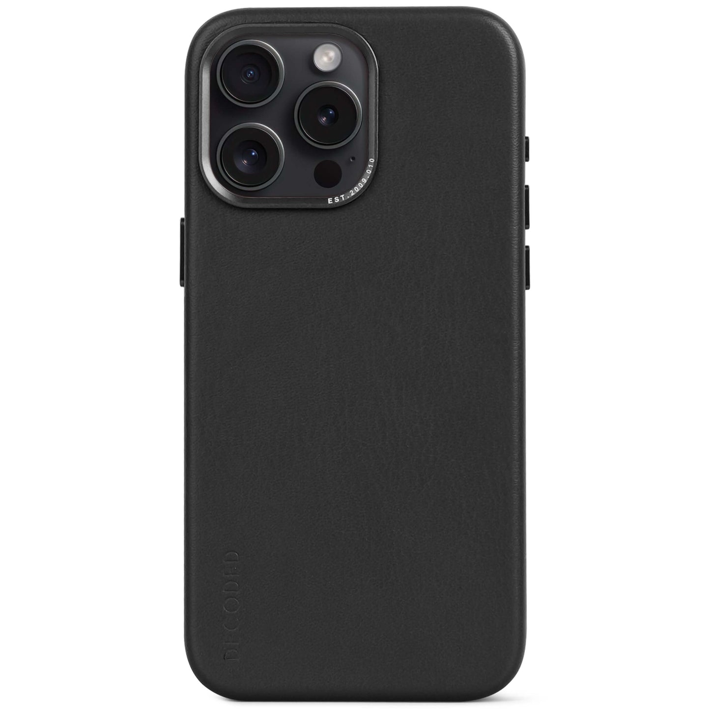 Decoded • Coque de protection en cuir pour iPhone 15 Pro Max • Noir