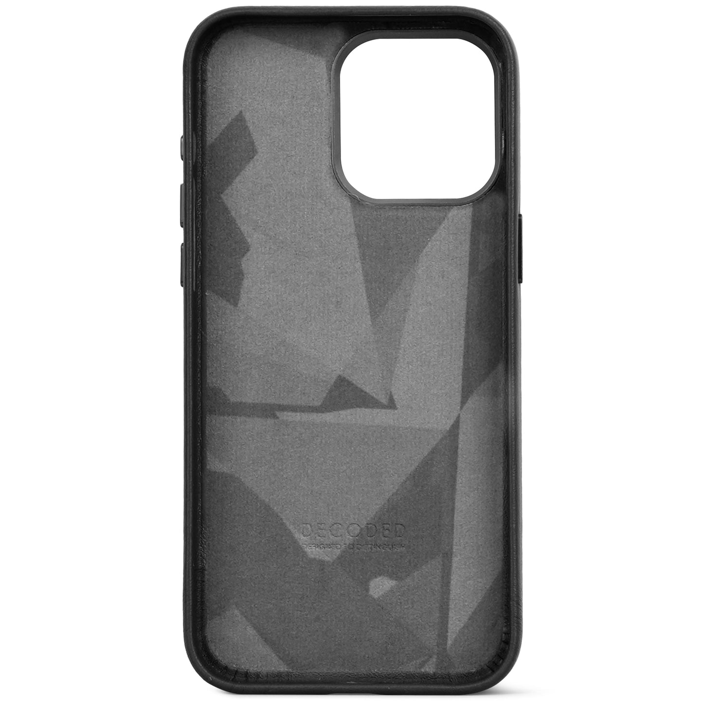 Decoded • Coque de protection en cuir pour iPhone 15 Pro Max • Noir