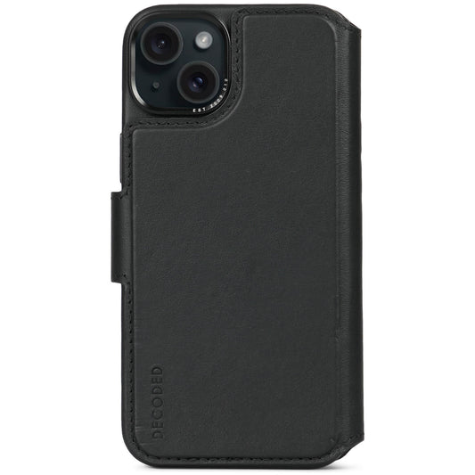 Decoded • Etui Portefeuille amovible pour iPhone 15 Plus • Noir