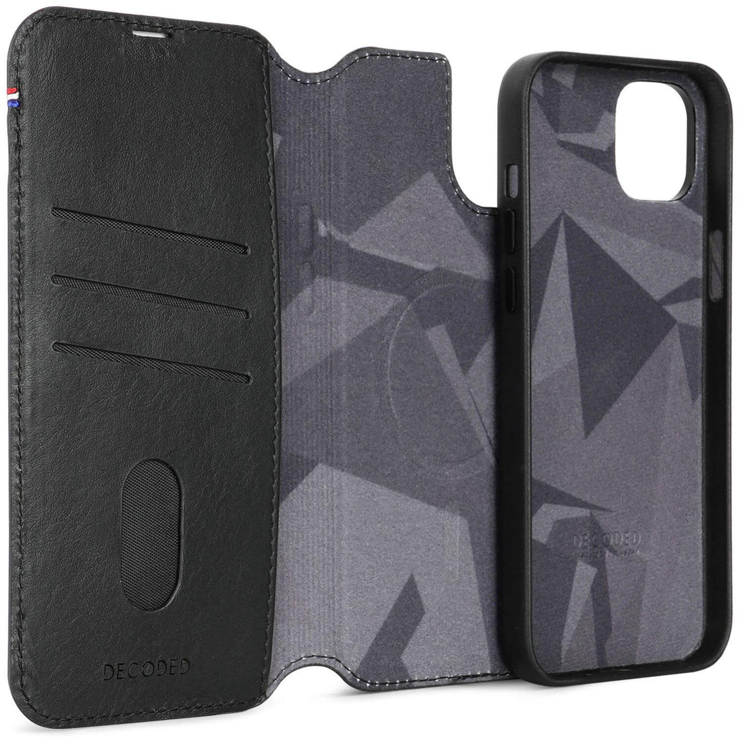 Decoded • Etui Portefeuille amovible pour iPhone 15 Plus • Noir