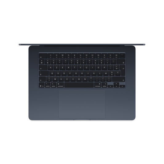 MacBook Air 15 pouces: Puce Apple M4 avec CPU 10 cœurs et GPU 10 cœurs, 512 Go SSD - Minuit