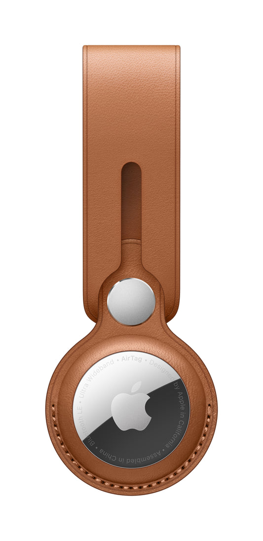 AirTag Leather Loop • Havane