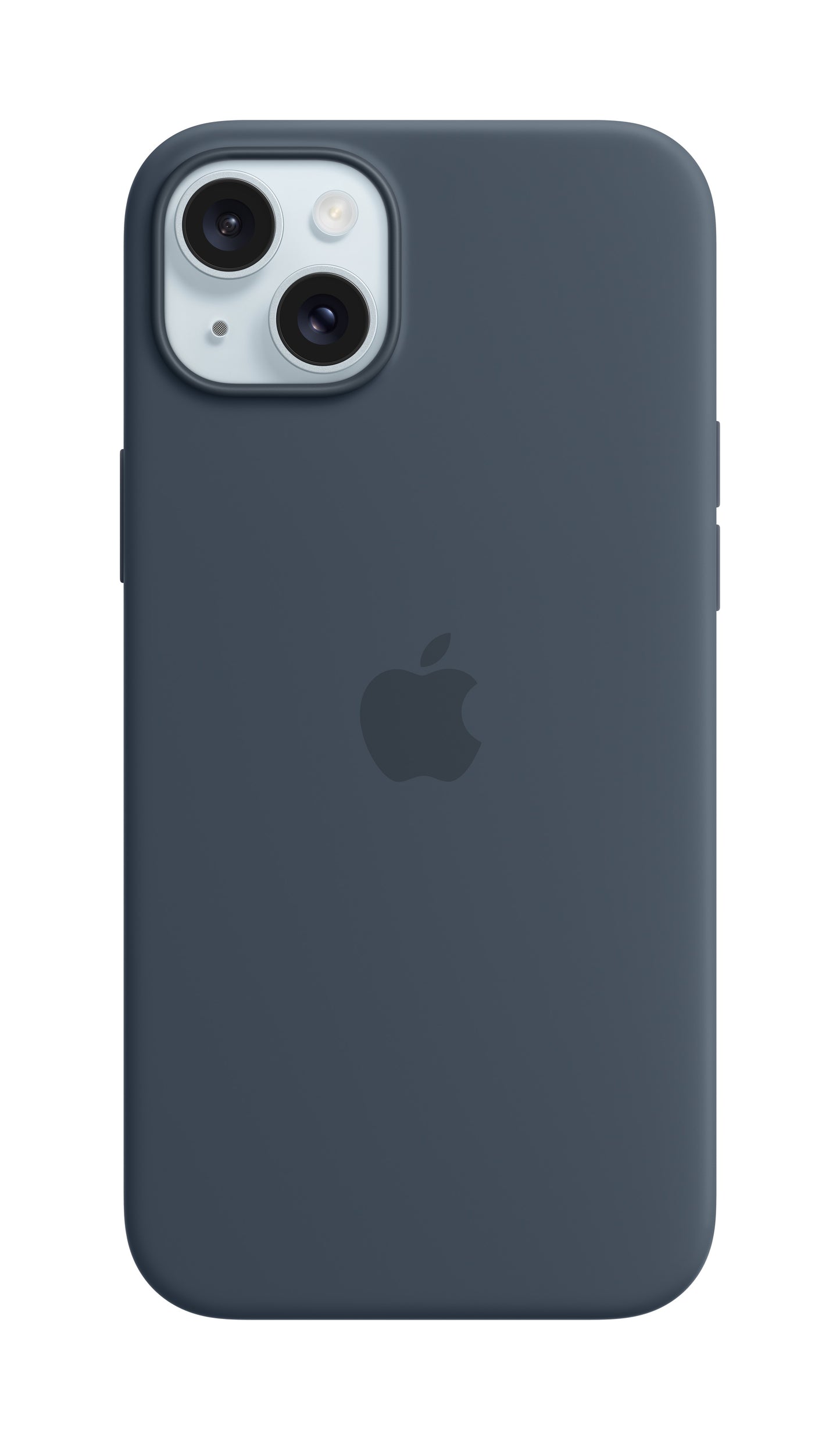 Apple • Coque en silicone avec MagSafe pour iPhone 15 Plus • Bleu Orage