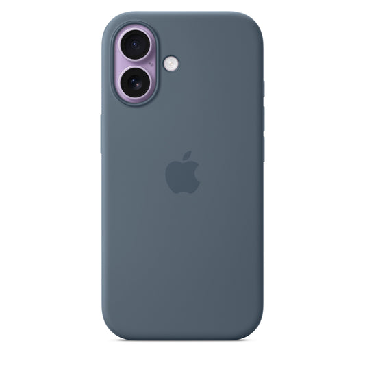 Coque en silicone avec MagSafe pour iPhone 17 - Bleu maritime