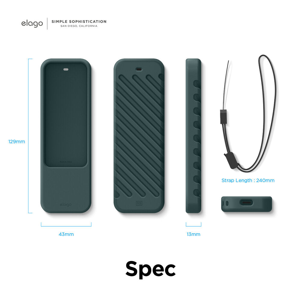 ELAGO Apple TV Remote Case R3 • Vert Nuit