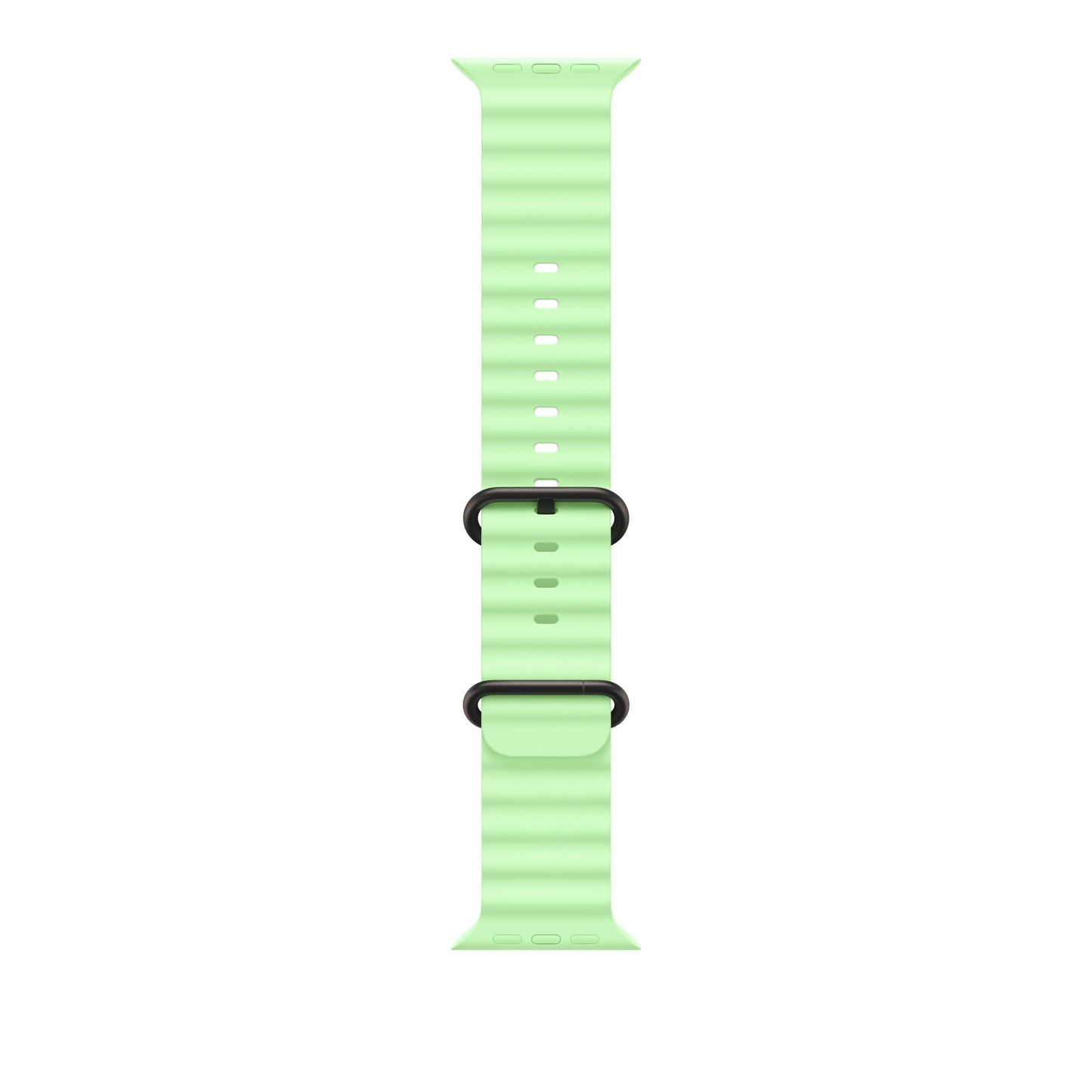 Apple Bracelet Océan • 49mm • Noir • Vert Fluo