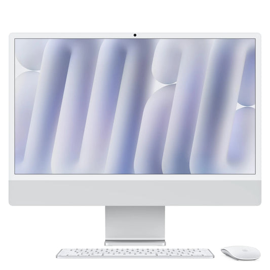 iMac 24 pouces avec écran Retina 4,5K: Puce Apple M4 avec CPU 8 cœurs et GPU 8 cœurs, 256 Go SSD - Argent
