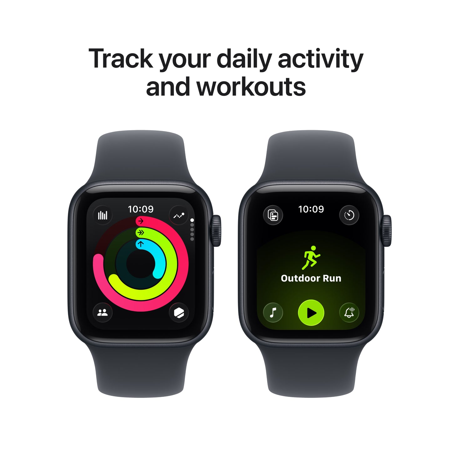 Apple • Apple Watch SE 3 • 40 mm • Minuit • Bracelet Sport minuit (M/L)