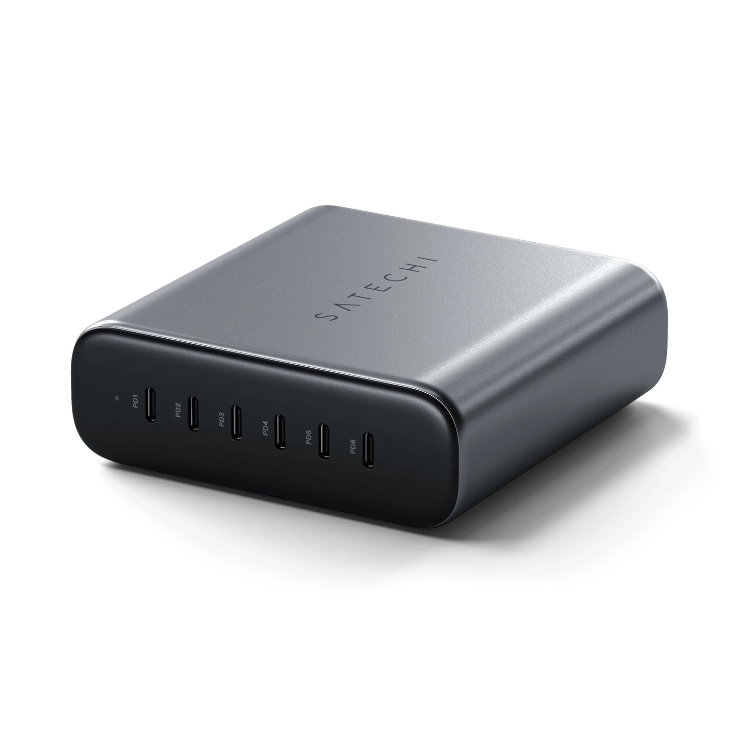 Satechi • Chargeur de Bureau USB‑C 6 Ports GaN 200 W • Gris