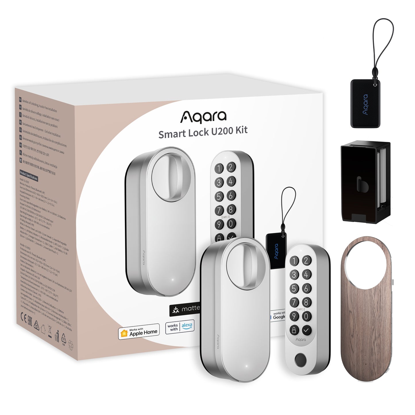 Aqara U200 Kit Serrure Connectée • Argent