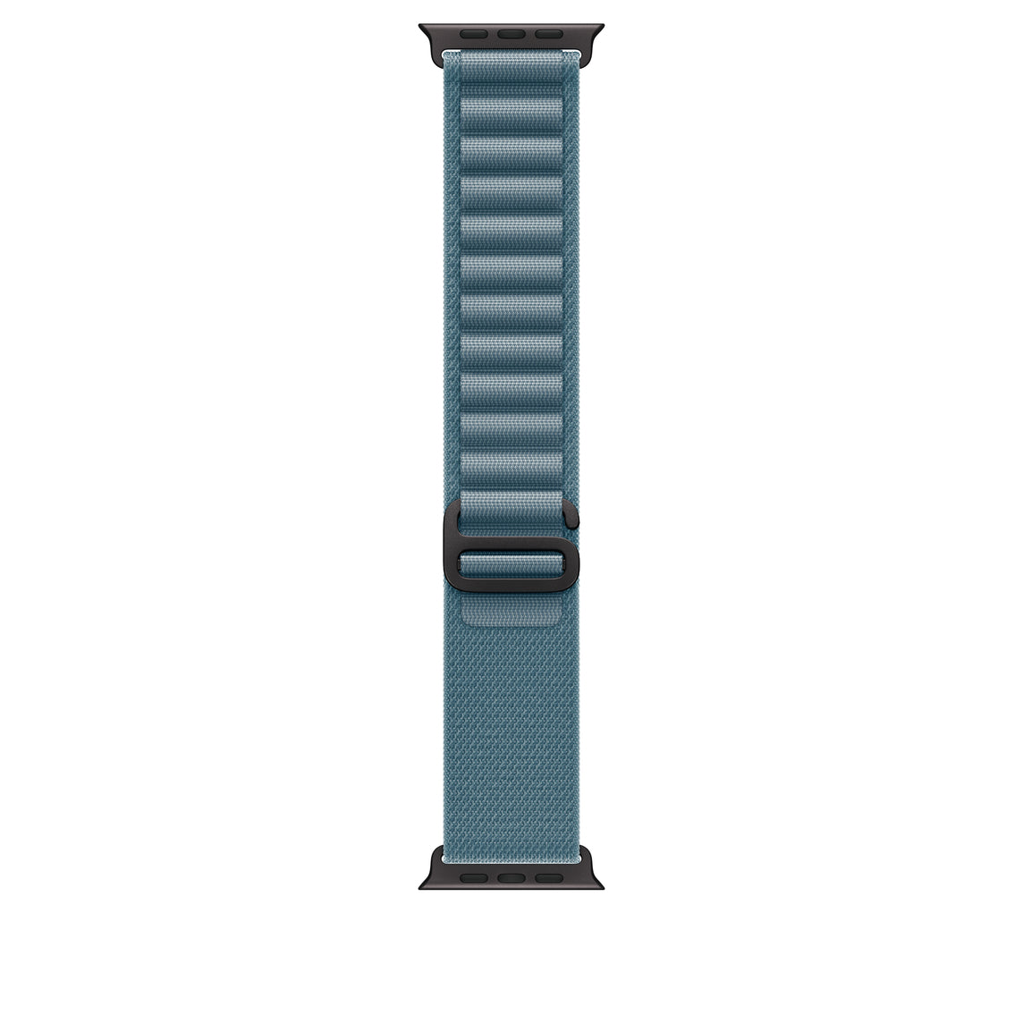 Apple • Boucle Alpine • Bleu Clair – 49 mm (titane noir, taille S)