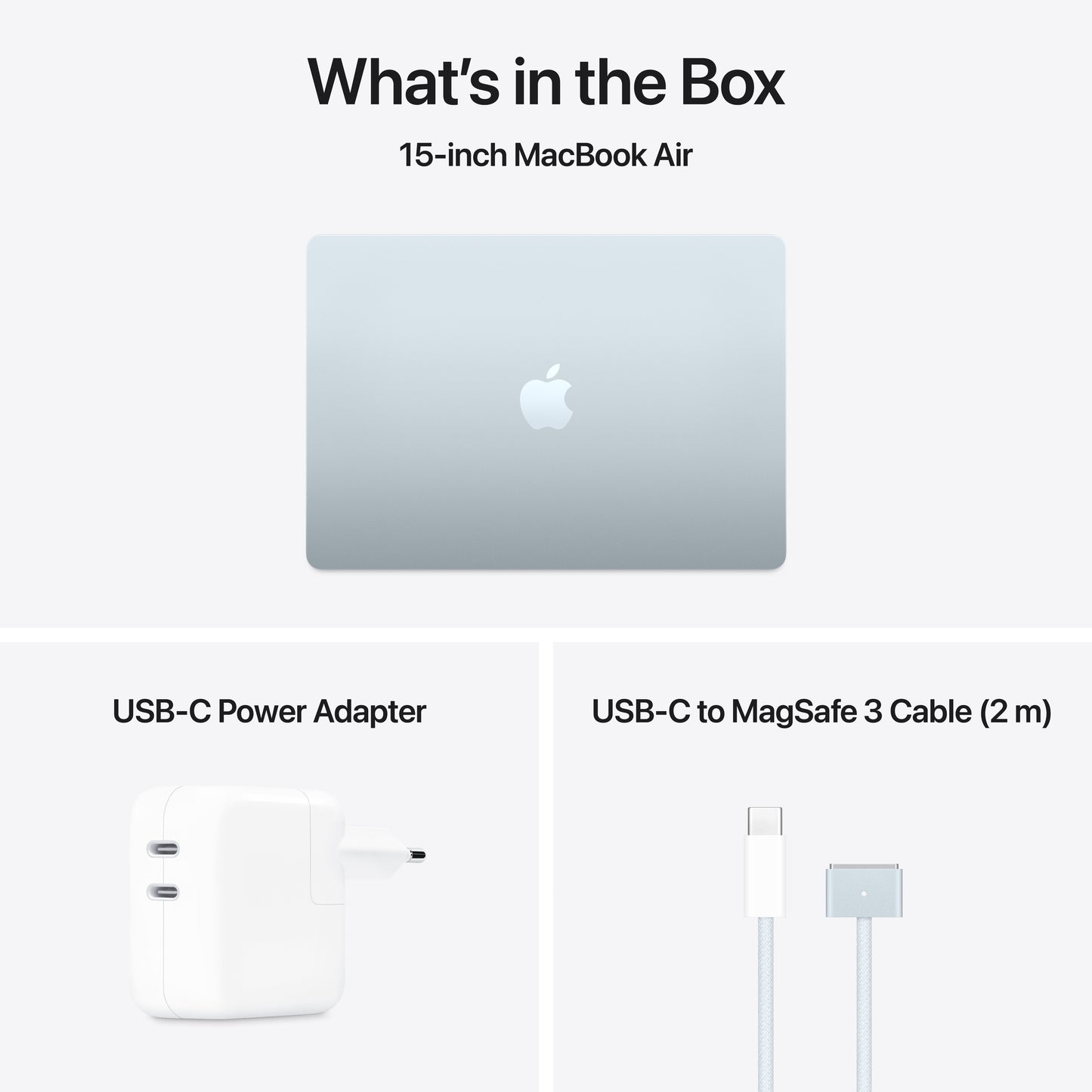 MacBook Air 15" M4 10C/16GB/512GB/GPU10C • Français • Bleu Ciel