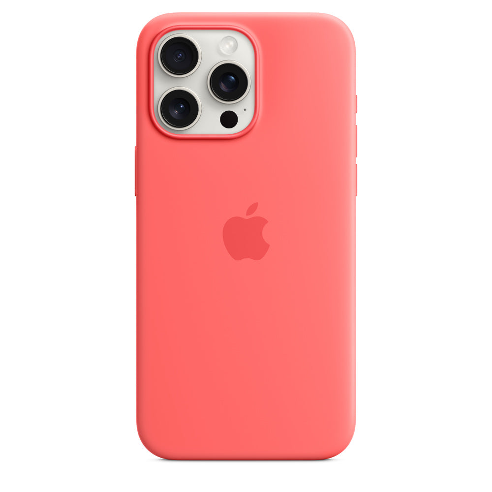 Apple • Coque en silicone avec MagSafe pour iPhone 15 Pro Max • Goyave