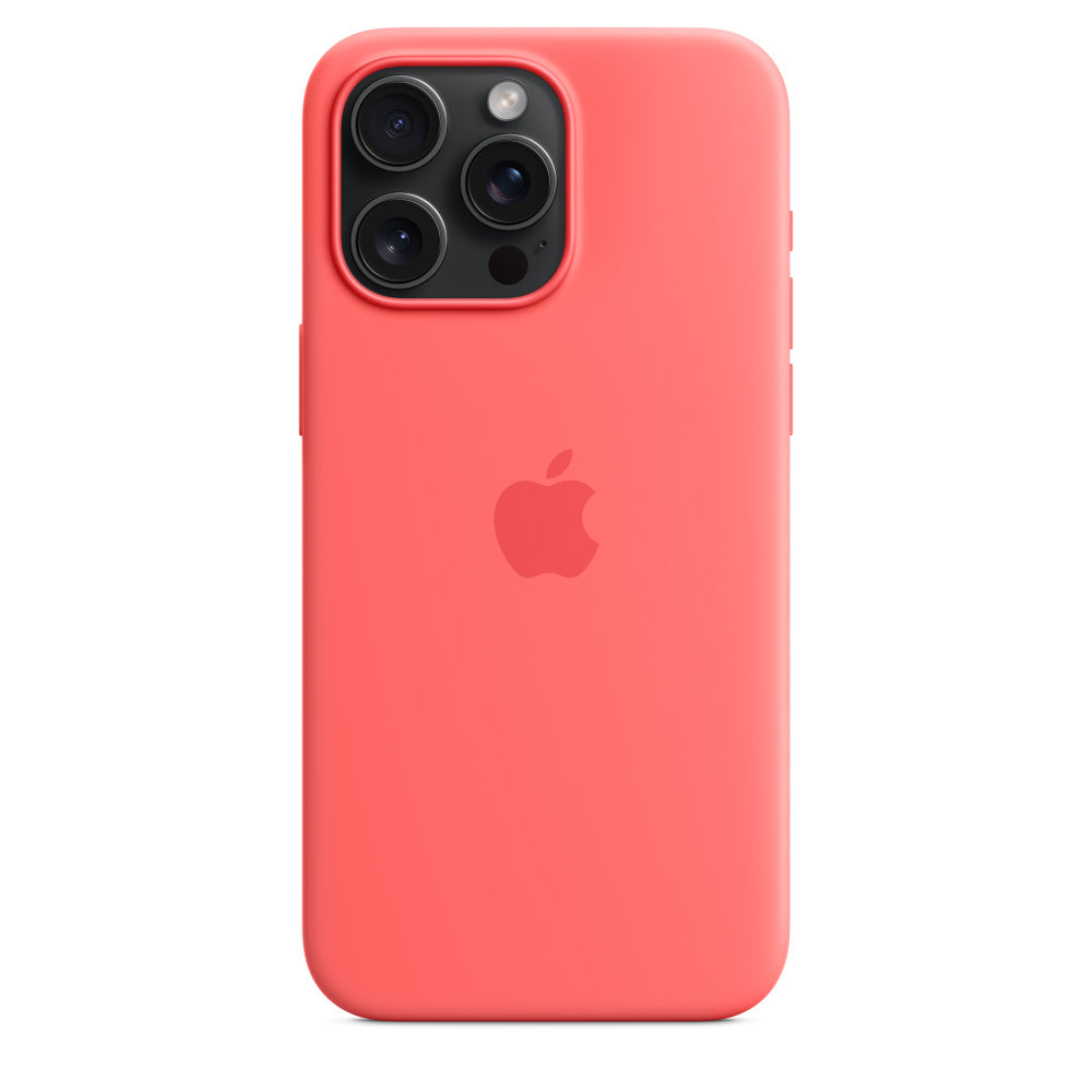 Apple • Coque en silicone avec MagSafe pour iPhone 15 Pro Max • Goyave