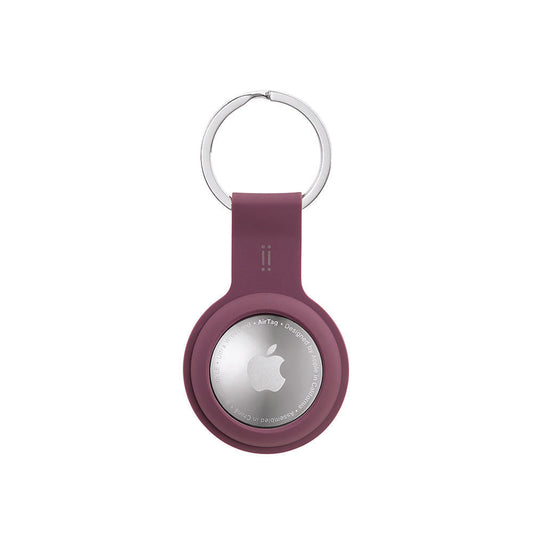 Lineheart GiGiTag • Etui porte-clé pour Airtag • Rouge Bordeau