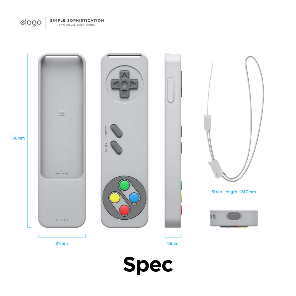 ELAGO R4 • Etui pour télécommande Apple TV Remote 1st gen • Gris clair