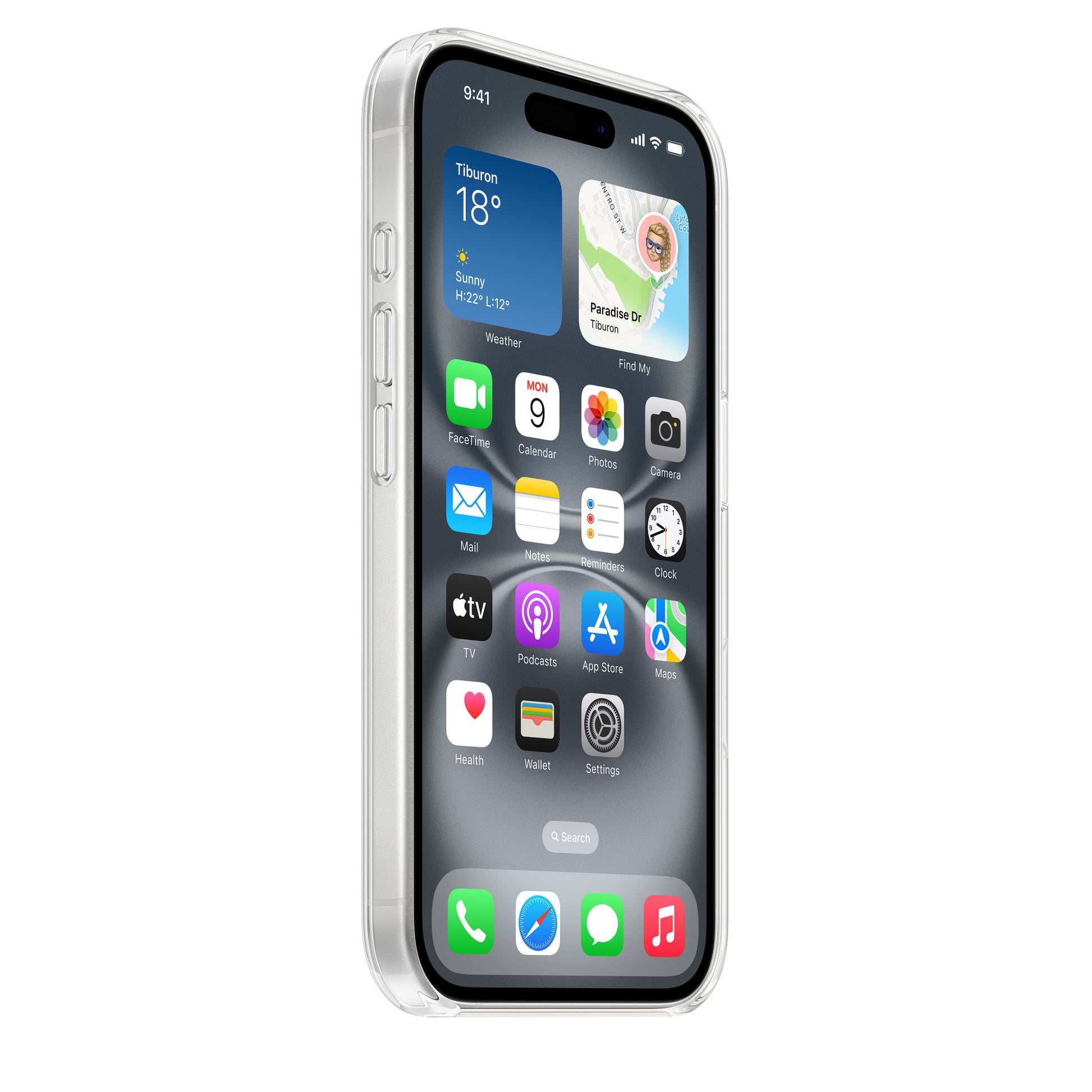 Apple Coque transparente avec MagSafe pour iPhone 16