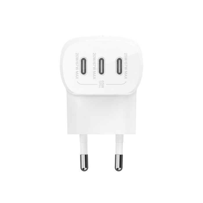 Belkin BoostCharge Chargeur Mural 3 x USB-C • 67W