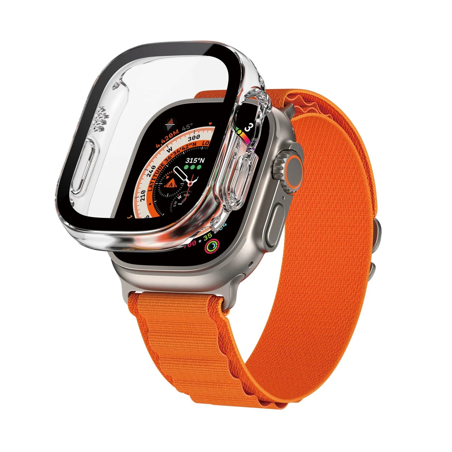 PanzerGlass • Coque complète Apple Watch Ultra • Transparent • 49mm