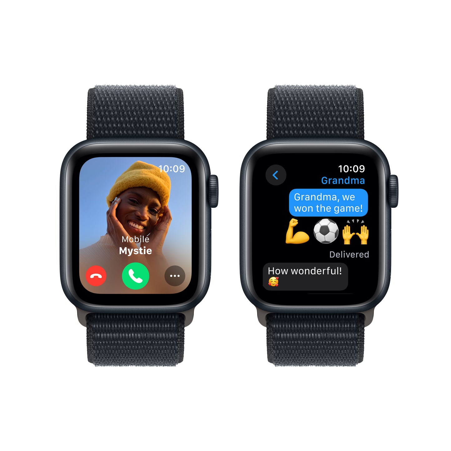Apple Watch SE (2ème gén) • Alu 40mm Minuit • Boucle Sport Minuit