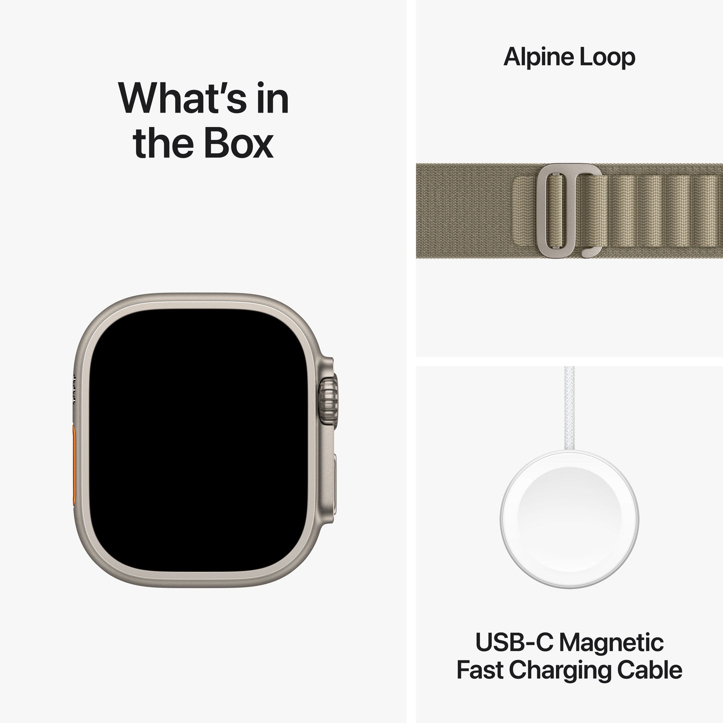 Apple Watch Ultra 2 • Boîtier en Titane • 49 mm • Boucle Olive L