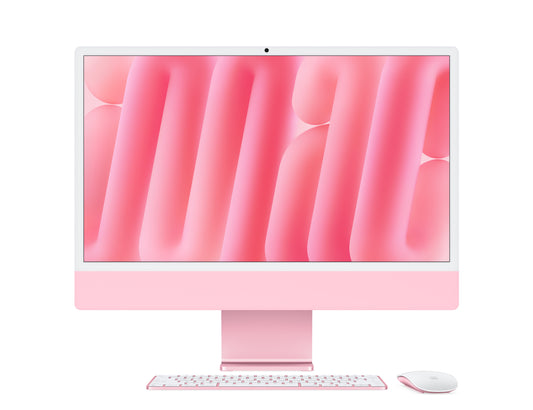 iMac 24 pouces avec écran Retina 4,5K: Puce Apple M4 avec CPU 10 cœurs et GPU 10 cœurs, 512 Go SSD - Rose