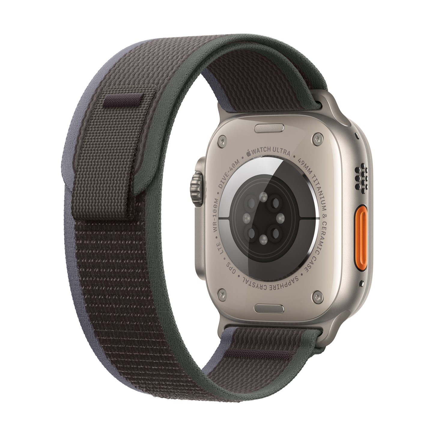 Apple Watch Ultra 2 • Boîtier en Titane • 49 mm • Boucle Trail Bleu/Noir S/M
