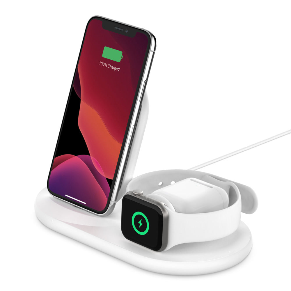 Belkin Wireless Boost Charge 3 in 1 • Blanc
