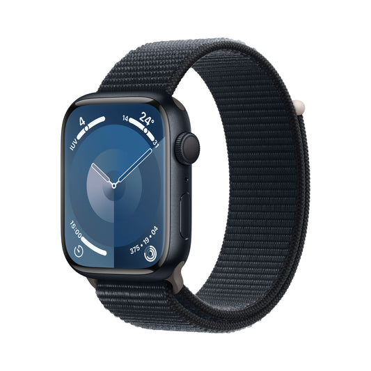 Apple Watch Series 9 • 45mm Minuit • Boucle Sport Minuit