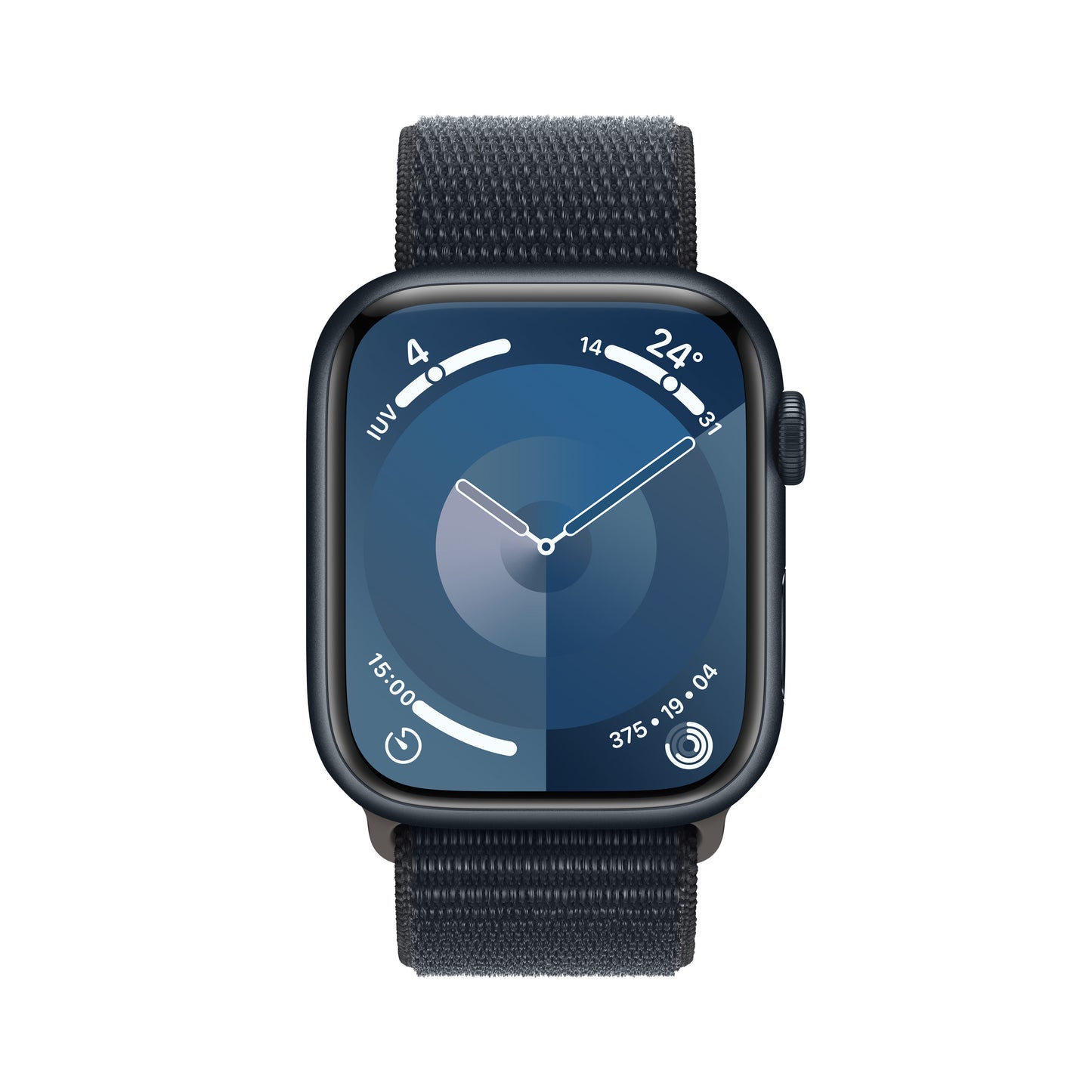 Apple Watch Series 9 • 45mm Minuit • Boucle Sport Minuit