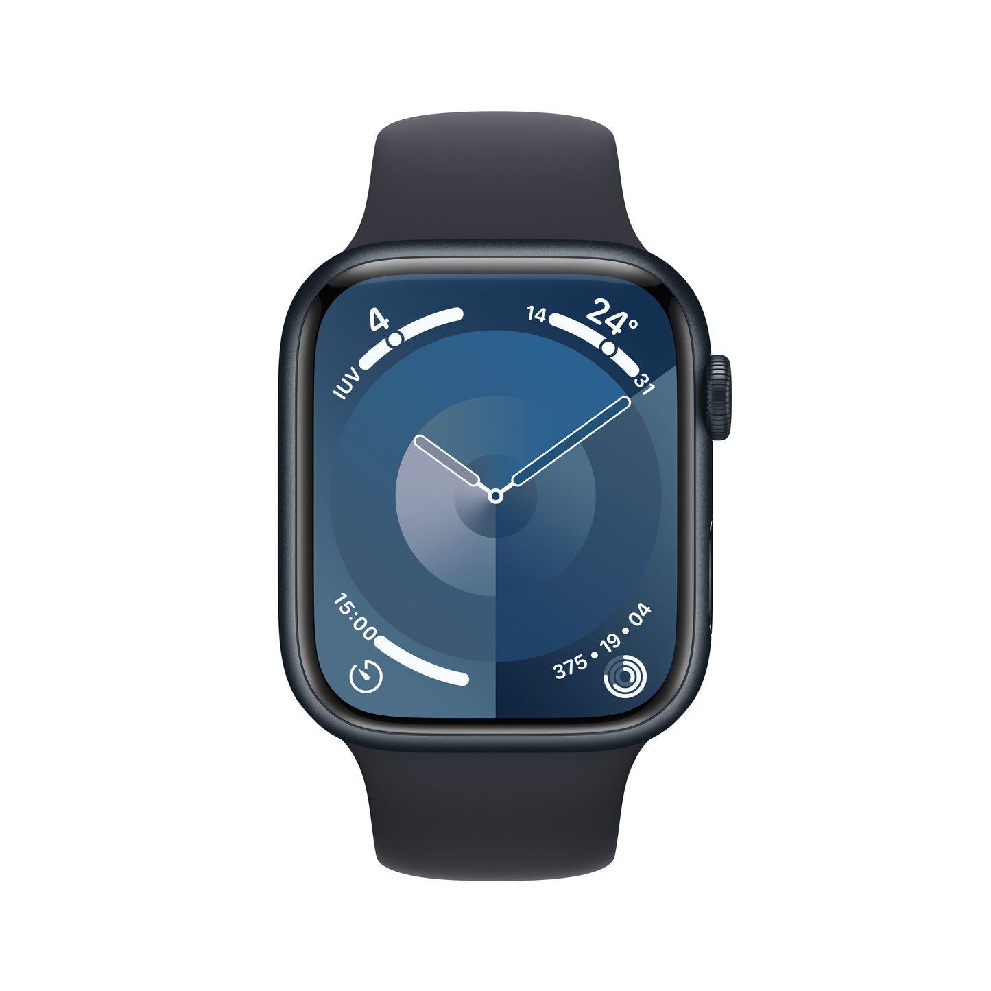 Apple Watch Series 9 • 45mm Minuit • Boucle Sport Minuit