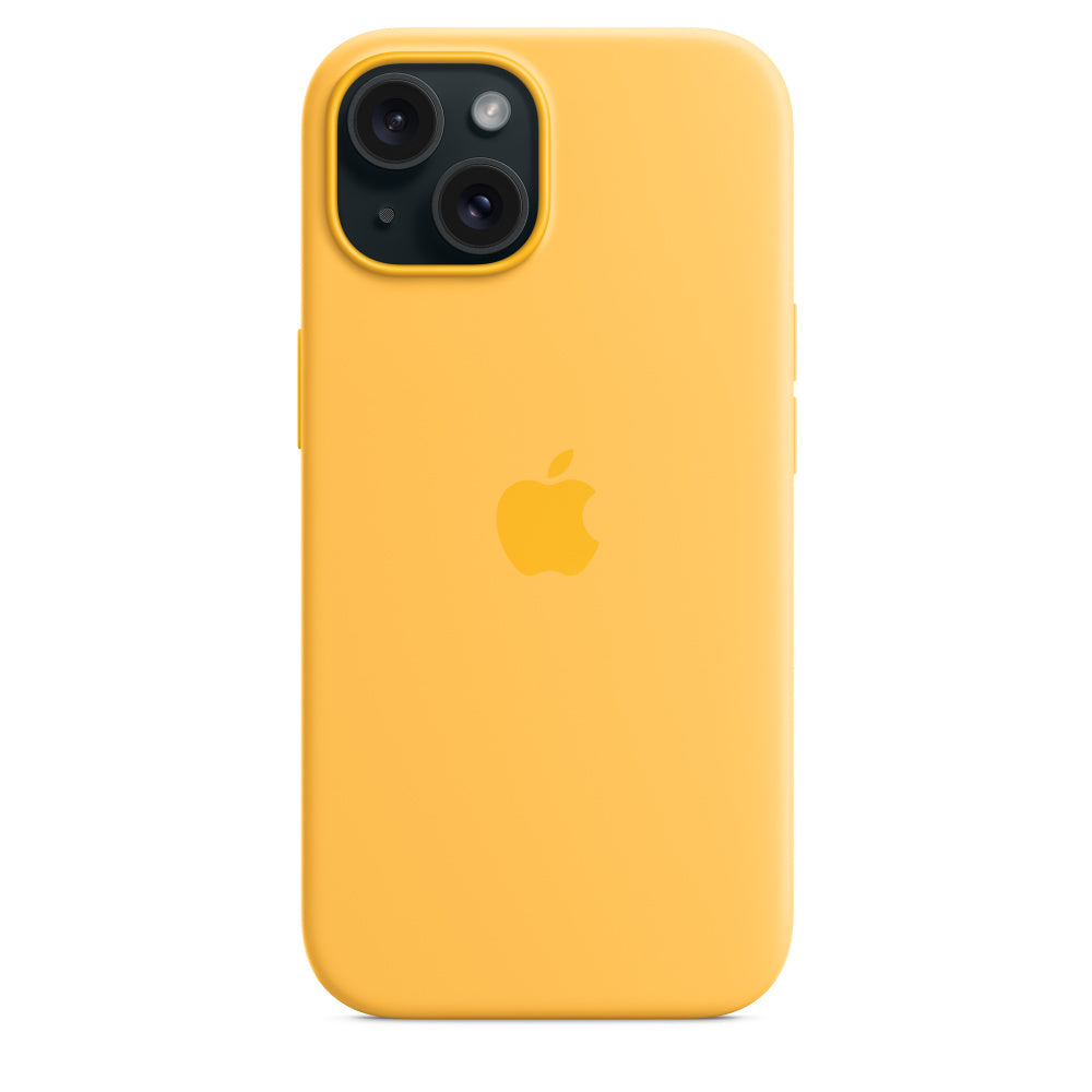 Apple • Coque en silicone avec MagSafe pour iPhone 15 • Rayon de soleil