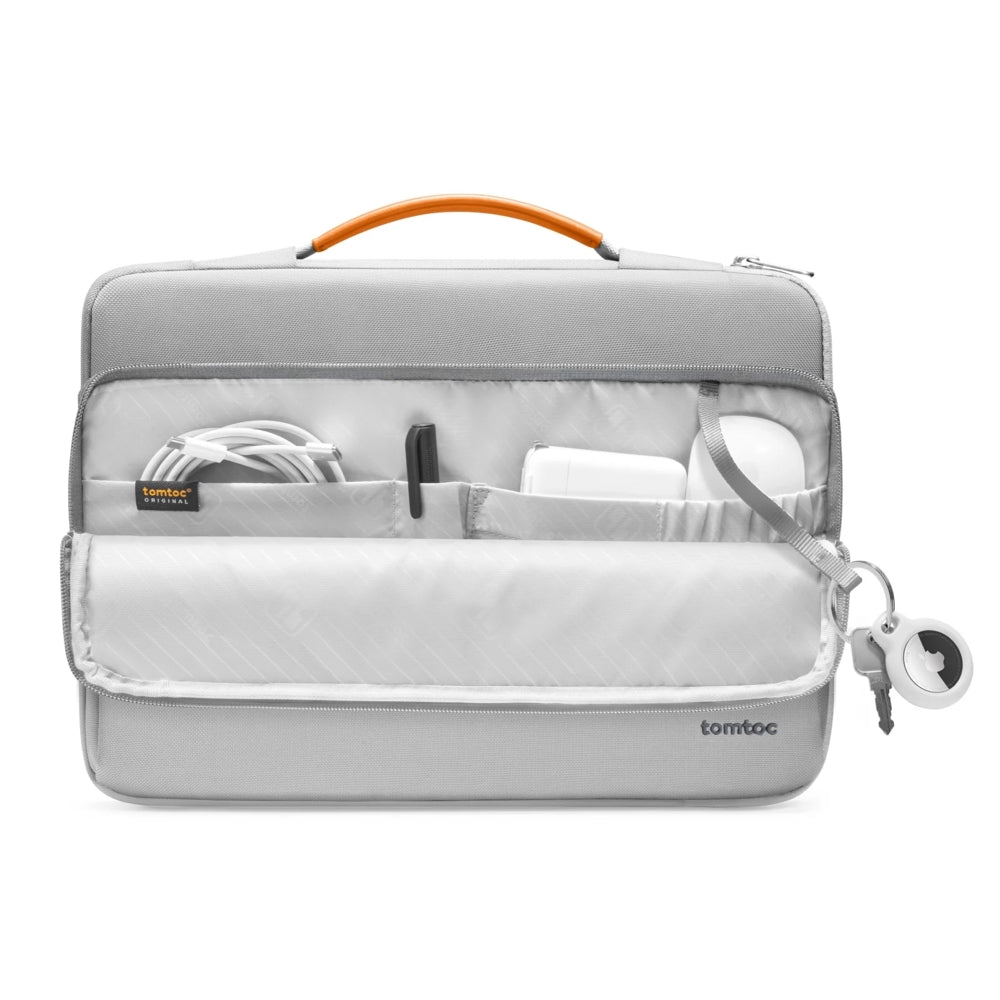 Tomtoc • Defender A14 pour MacBook Air M4 / Pro 13" • Argent