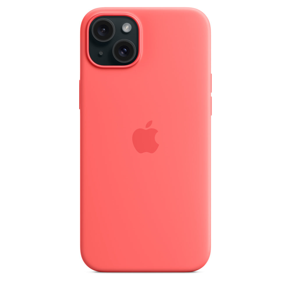 Apple • Coque en silicone avec MagSafe pour iPhone 15 Plus • Goyave