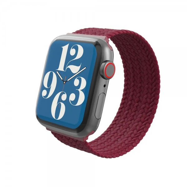 Gear4 for Apple Watch Braided • 42/44/45 • Rouge Bordeau • L