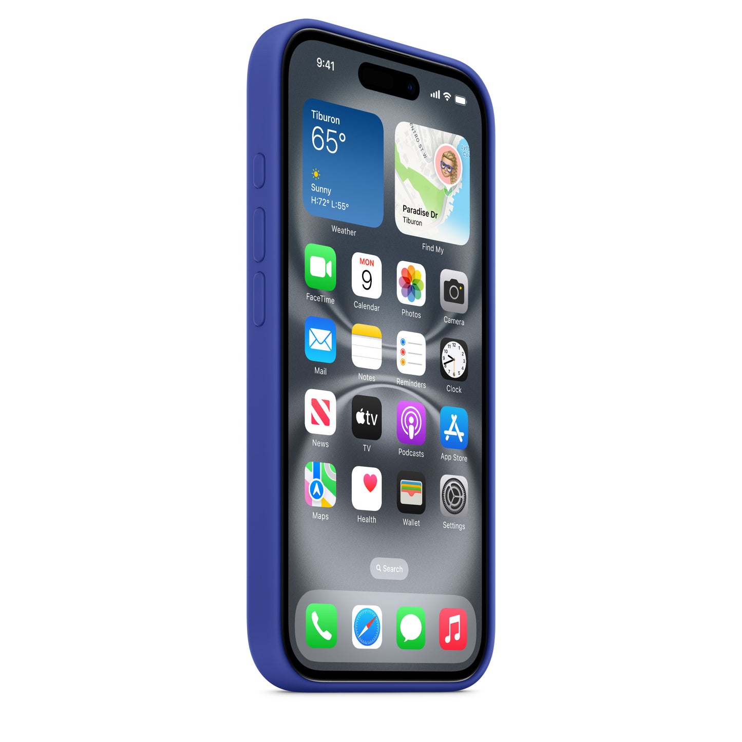 iPhone 16 Coque en Silicone avec MagSafe • Outremer
